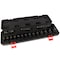 Milton 1/2 in. Drive Shallow 6-Point Impact Socket Set, 11-30mm Metric, Coated Black Oxide Finish 17-Piece 1300-SS-06 - alternate 2